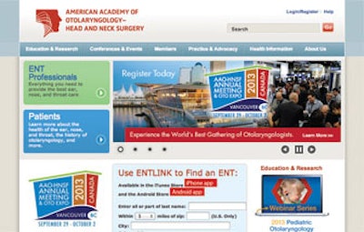 Visit Us Online at www.entnet.org/bulletin