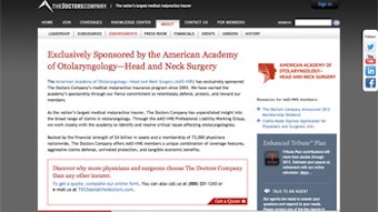 To learn more about the special benefits for AAO-HNS members, visit www.thedoctors.com/AAOHNS