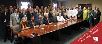 2013 AAO-HNS OTO Advocacy Summit Group.