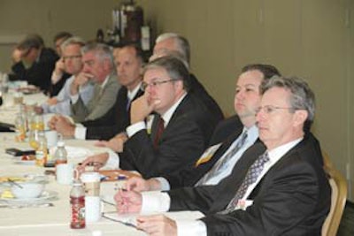 Industry Round Table attendees focused on presentations and vital updates about the specialty.