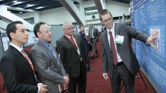 Attendees took in the nearly 500 posters on display.