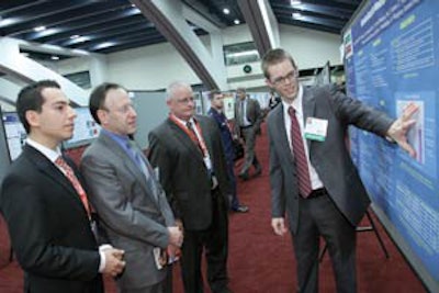 Attendees took in the nearly 500 posters on display.