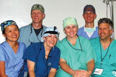 Drs. Chen (left), Campbell, Sebelik, Malloy, Meacham, and UNKNOWN.