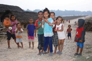 Local children in Nepalgunj.