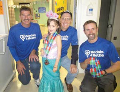 (left to right): Joe Burns, Laila, Dr. Steve Isenberg, Bill Preston