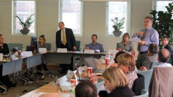 Drs. Rosenfeld and Waguespock discuss with attendees the scope and detail of a guideline