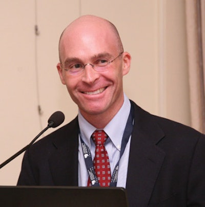 Dr. Marc Eisen, OHS president, at the 2012 meeting, Cosmos Club, Washington, DC.