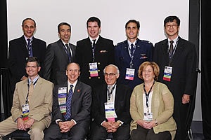 Top row, L-R: David Darrow, MD, DDS; Babak Givi, MD; Matthew Brigger, MD, MPH; Stephen C. Maturo, MD; Jack Jiang, MD, PhD. Bottom row, L-R: M. Boyd Gillespie, MD; Richard M. Rosenfeld, MD, MPH; Michael Friedman, MD; Helene J. Krouse; PhD. Missing: Edward D. McCoul, MD, MPH; Maureen T. Hannley, PhD