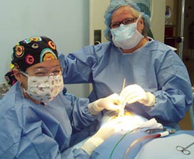 Dr. Cheung-Phillips in the OR