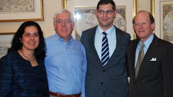 Drs. Chandrasekhar, Edelstein, and Hammerschlag with Assemblyman Micah Kellner.