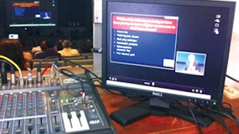 The first live AAO-HNSF International Webcast in progress.