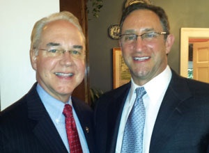 BOG Chair Peter Abramson, MD, and U.S. Representative Tom Price, MD, at an I-GO event in Georgia.