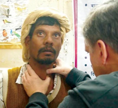 Pre-operative evaluation of patients. Patients were prescreened by the local team which included pre-operative labs and thyroid function test as well as FNA. Examination focused on the symptoms, size, and laterality of goiter.