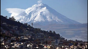 Quito, Ecuador, and the Pichincha mountain.