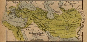 Map of the Ancient Persian Empire.
