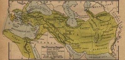 Map of the Ancient Persian Empire.
