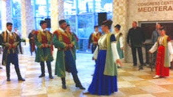 Montenegrin folk dancers at the gala dinner