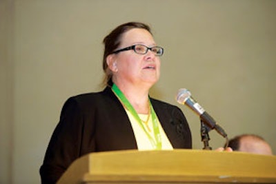 Carol A Bauer, MD, assistant chair of the Clinical Practice Guideline: Tinnitus, presents at the AAO-HNSF 2014 Annual Meeting & OTO EXPOSM in Orlando, Florida.