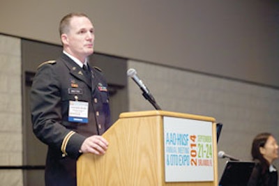 Scott E. Brietzke, MD, MPH, chair of the Clinical Consensus Statement: Pediatric Sinusitis, presents at the AAO-HNSF 2014 Annual Meeting & OTO EXPOSM in Orlando, Florida.