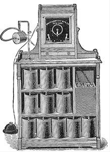 Office electrical DC power source.
