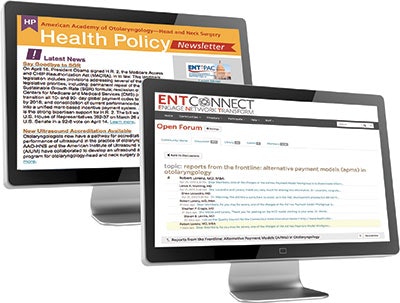 The “HP Update” newsletter is an invaluable resource. ENTConnect has a dedicated section where members can share fast-changing practice information within a secure environment.