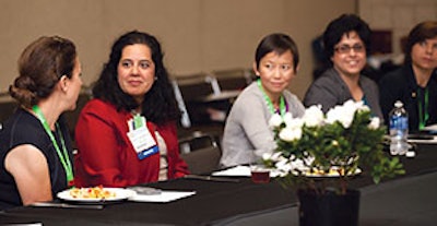 The AAO-HNSF Annual Meeting & OTO EXPOSM holds a range of events that appeal to international attendees. Pictured is a meeting of the International Women’s Caucus.