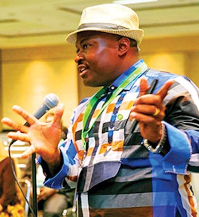 Dr. Titus Ibekwe of Nigeria speaks at the International Asssembly, another highlight of the AAO-HNSF Annual Meeting & OTO EXPOSM.