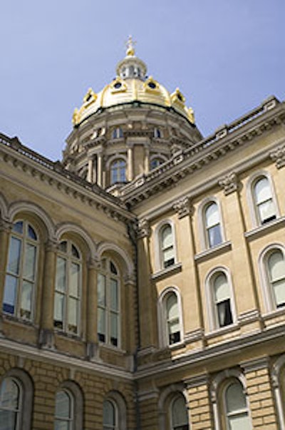 The AAO-HNS is looking for volunteer State Trackers in Iowa (Iowa Capitol pictured) and eight other states.