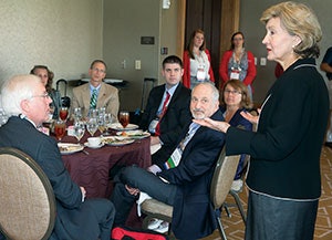 Kay Bailey Hutchison, former U.S. Senator from Texas, with ENT PAC donors.