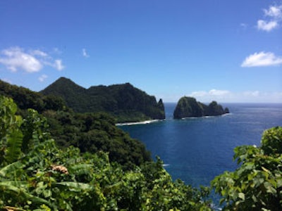 Overlook from the Vatia Village Marine Protected Area, American Samoa.
