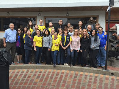 The FIBUSPAM 2015 group of surgeons, anesthesiologists, pediatricians, internists, PAs, nurses, scrub techs, and coordinators, including four Members of the AAO-HNS: Sarah Gitomer, MD; Karina Cañadas, MD; Howard Patrick Boey, MD; and David Folk, MD.