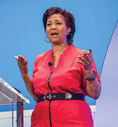 Keynote speaker and former astronaut Mae C. Jemison, MD