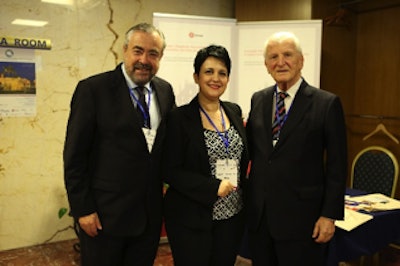 Dan Fliss, MD, Todor Karchev lecturer; Suella Salavacci, MD, PhD, Congress president; and Eugene N. Myers, MD.