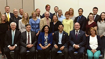 U.S. Rep. Raul Ruiz, MD, from California’s 36th District (front row, fourth from left) with ENT PAC Leadership Club donors and All-Star Advocates.