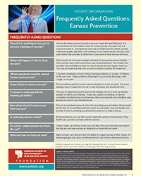 Frequently Asked Questions: Earwax Prevention