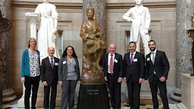 (Left to right) Susan R. Cordes, MD; Richard M. Rosenfeld, MD, MPH; Sujana S. Chandrasekhar, MD; Lee D. Eisenberg, MD, MPH; Sanjay R. Parikh, MD; Peter M. Vila, MD, MSPH.