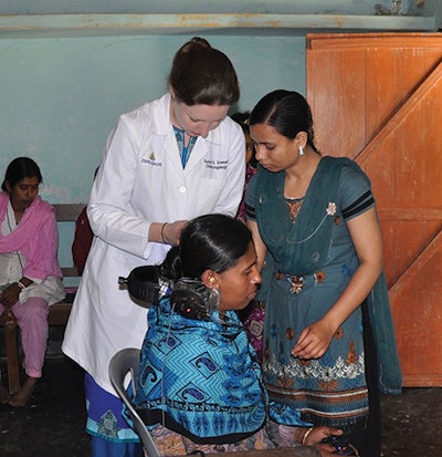 Dr. Emmett screening hearing in Bangladesh.