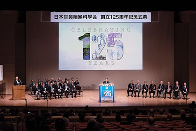 Ceremony to celebrate the 125th anniversary of the Oto-Rhino-Laryngological Society of Japan