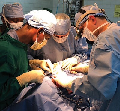 Figure 2: Dr. Chad Zender operating with members of the HNO team.