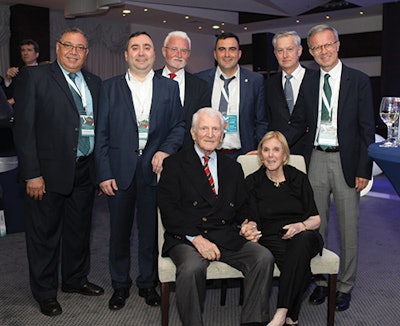 Professor Eugene N. Myers – Honorary President of the Balkan Society of Otolaryngology – HNS, his wife Barbara, and members of the Balkan Society.