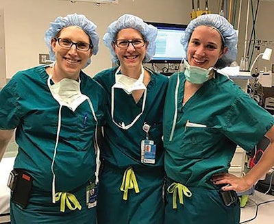Drs. Christine Heubi; Catherine Har; and Amy Manning for Women in Otolaryngology Day
