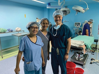 Left, Dr. Pramila Shakya; Center, Dr. Leeza Pradhan; Right, Dr. Yin Ren