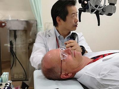 Dr. Douglas D. Backous teaching at Miyazaki University, Japan, August 2019