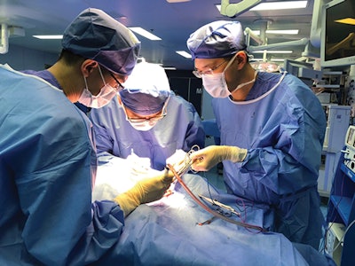 Picture 2: Live swine head and neck surgery training course for residents