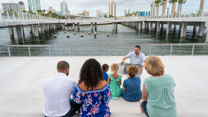 The new St. Pete Pier offers visitors stunning views of Tampa Bay.