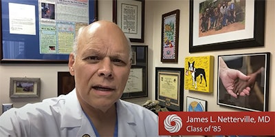 In June 2020 the AAO-HNS shared a special message for the 2020 otolaryngology resident graduates. Dr. Netterville contributed his well wishes as an AAO-HNS/F Past President in this special tribute.