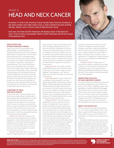 Head And Neck Cancer