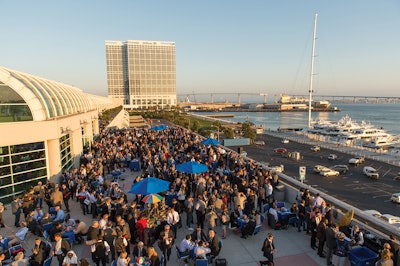 Presidents’ Reception at the AAO-HNSF 2016 Annual Meeting & OTO Experience in San Diego, California, on the balcony of the convention center.
