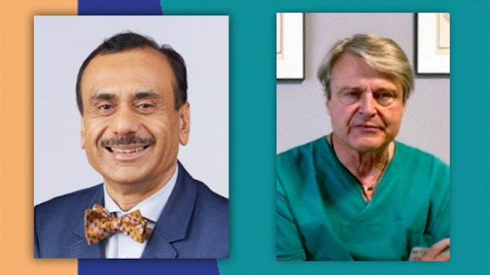 From left, Ashutosh (Ash) K. Tewari, MBBS, MCh, and Aldo Bocciardi, MD
