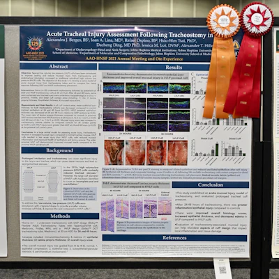 Acute Tracheal Injury Assessment Following Tracheostomy in Pigs (SP195) Authors: Alexandra Jeanne Berges, MD; Ioan Lina, MD; Rafael Ospino; Hsiu-Wen Tsai, Dacheng Ding, MD, PhD; Alexander T. Hillel, MD